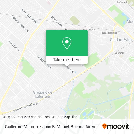 Guillermo Marconi / Juan B. Maciel map