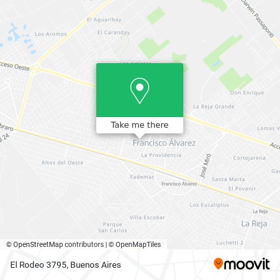 El Rodeo 3795 map