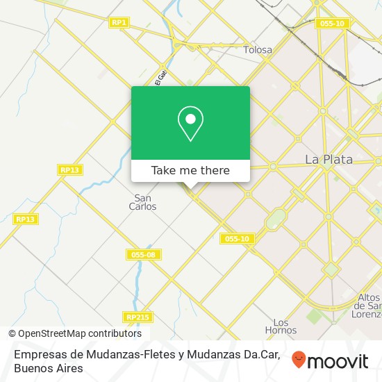 Empresas de Mudanzas-Fletes y Mudanzas Da.Car map