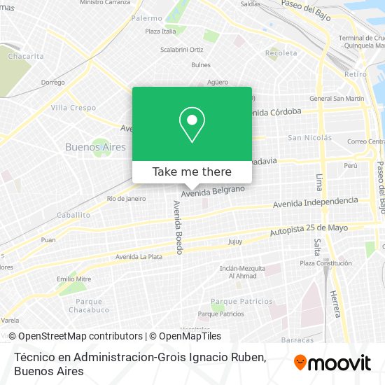 Técnico en Administracion-Grois Ignacio Ruben map