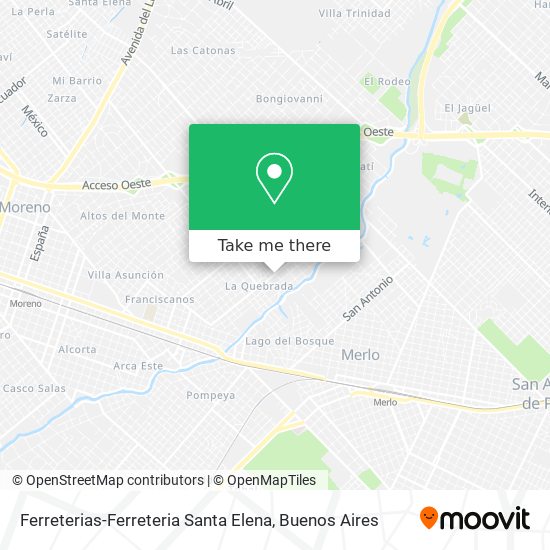 Ferreterias-Ferreteria Santa Elena map
