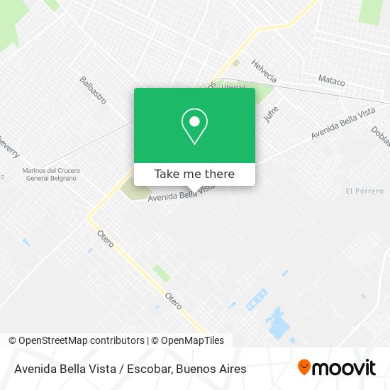 Avenida Bella Vista / Escobar map