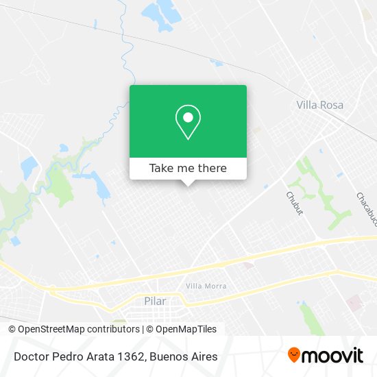 Doctor Pedro Arata 1362 map