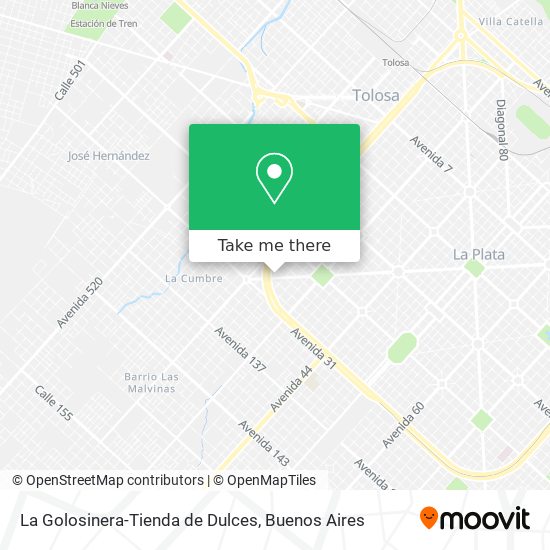 Mapa de La Golosinera-Tienda de Dulces