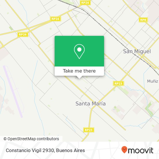 Constancio Vigil 2930 map