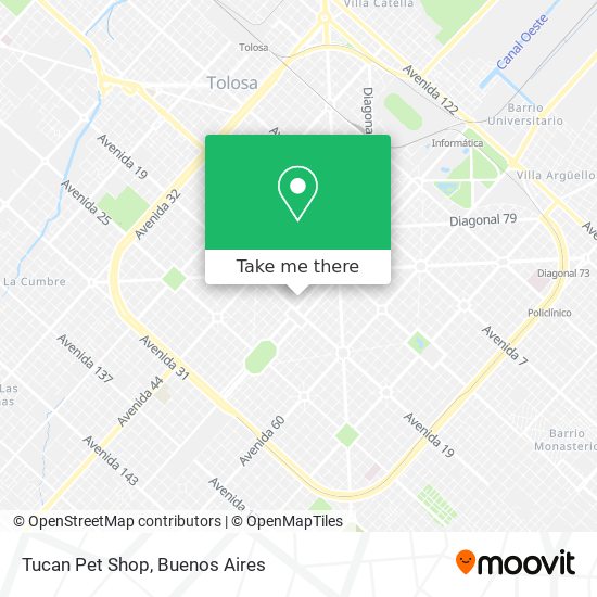 Tucan Pet Shop map
