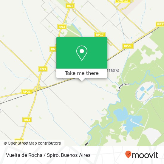 Mapa de Vuelta de Rocha / Spiro