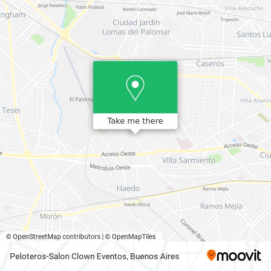 Peloteros-Salon Clown Eventos map