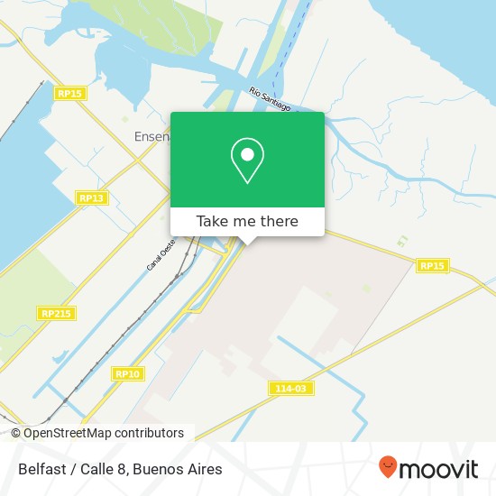 Belfast / Calle 8 map