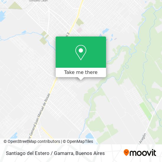 Santiago del Estero / Gamarra map