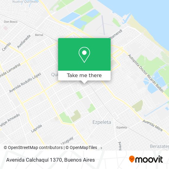 Mapa de Avenida Calchaquí 1370