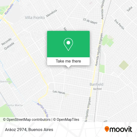 Mapa de Aráoz 2974