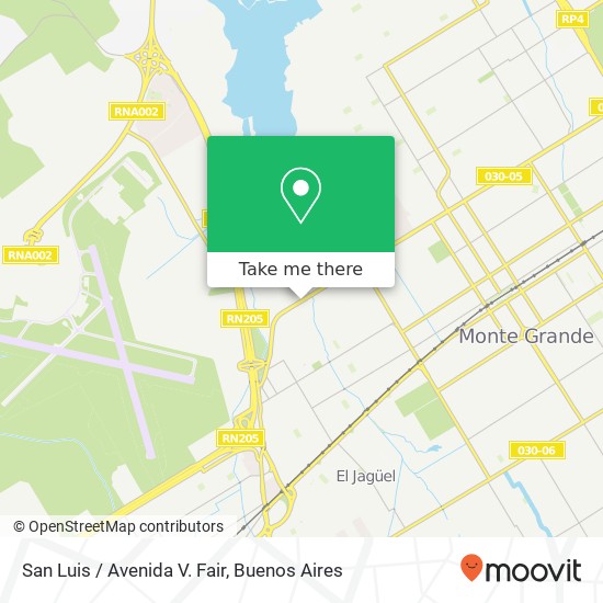 Mapa de San Luis / Avenida V. Fair