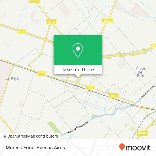 Moreno Food map