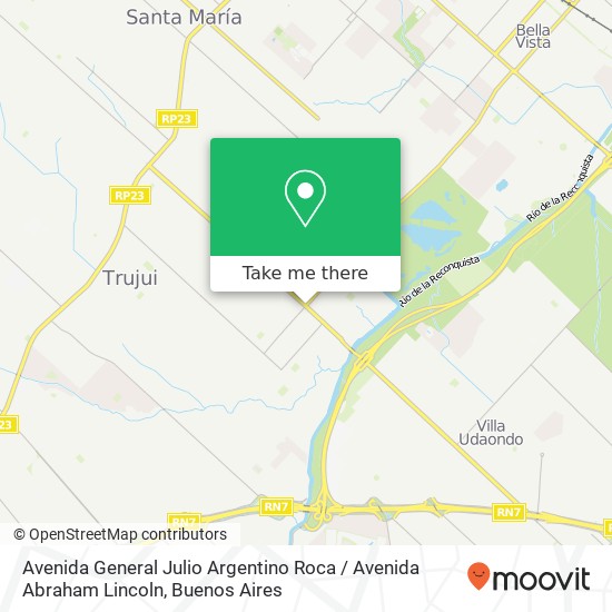 Avenida General Julio Argentino Roca / Avenida Abraham Lincoln map