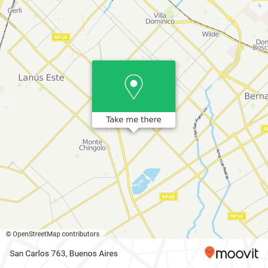 San Carlos 763 map