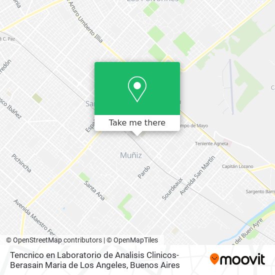 Tencnico en Laboratorio de Analisis Clinicos-Berasain Maria de Los Angeles map