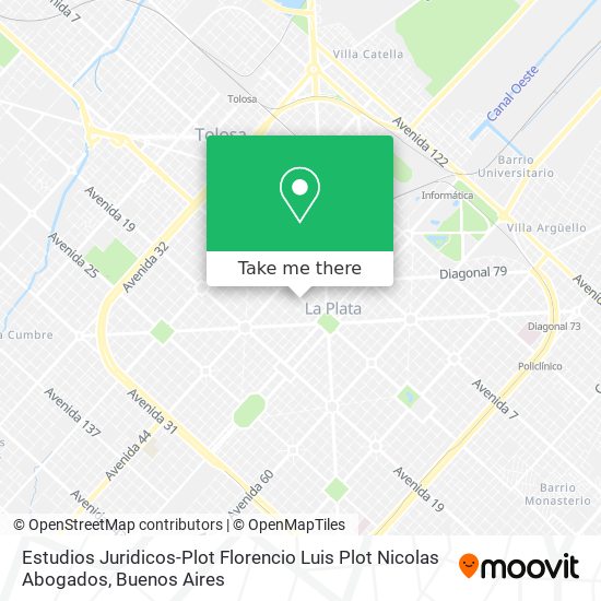 Estudios Juridicos-Plot Florencio Luis Plot Nicolas Abogados map