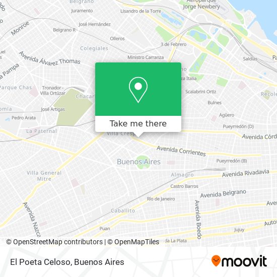Mapa de El Poeta Celoso