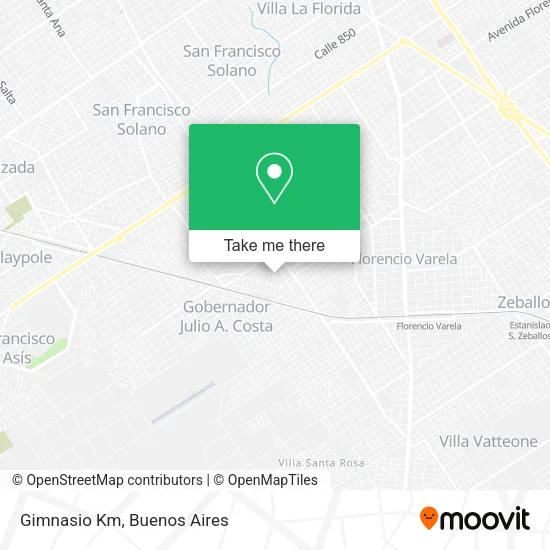 Gimnasio Km map