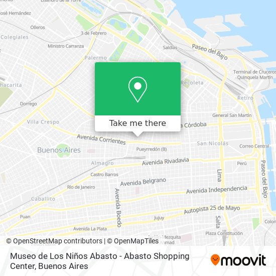 Museo de Los Niños Abasto - Abasto Shopping Center map