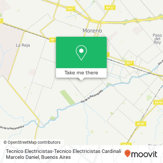 Mapa de Tecnico Electricistas-Tecnico Electricistas Cardinali Marcelo Daniel