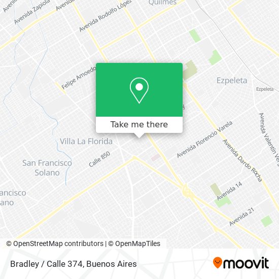Mapa de Bradley / Calle 374