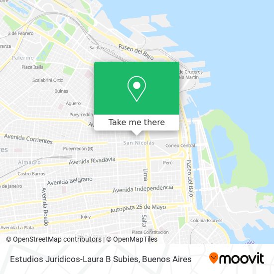 Estudios Juridicos-Laura B Subies map