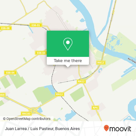 Juan Larrea / Luis Pasteur map
