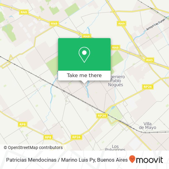 Patricias Mendocinas / Marino Luis Py map