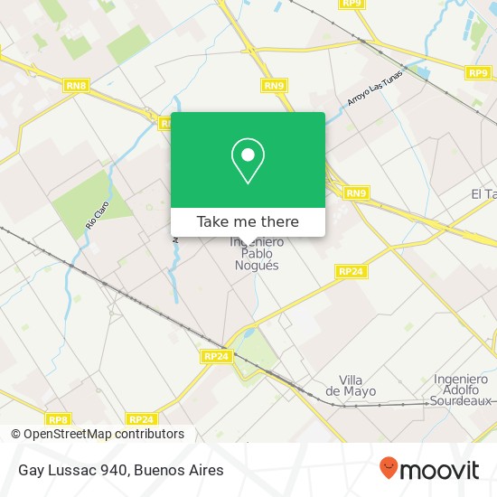 Gay Lussac 940 map