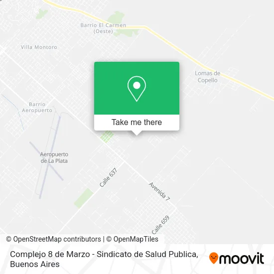 Mapa de Complejo 8 de Marzo - Sindicato de Salud Publica
