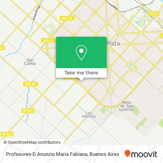 Profesores-D Anunzio Maria Fabiana map