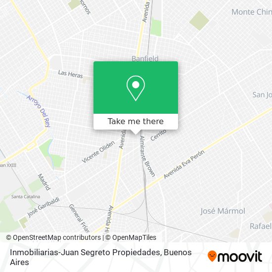 Mapa de Inmobiliarias-Juan Segreto Propiedades