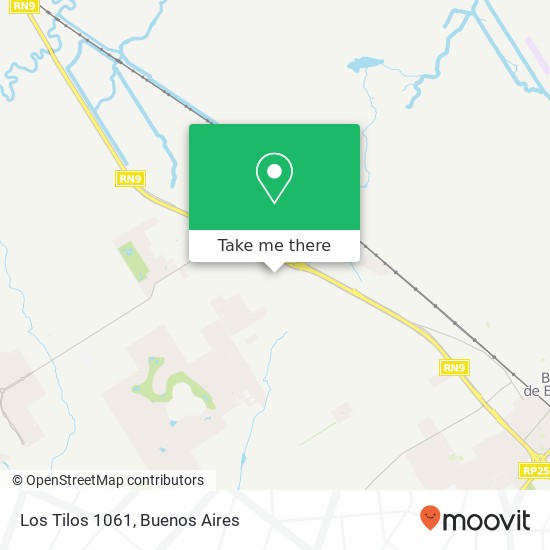 Los Tilos 1061 map