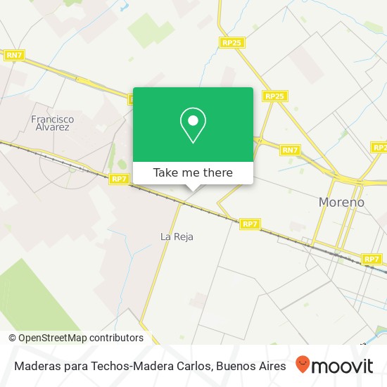 Maderas para Techos-Madera Carlos map