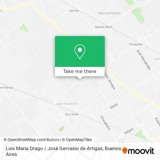 Mapa de Luis María Drago / José Gervasio de Artigas