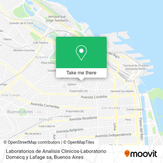 Laboratorios de Analisis Clinicos-Laboratorio Domecq y Lafage sa map