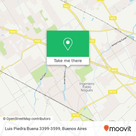 Mapa de Luis Piedra Buena 3399-3599