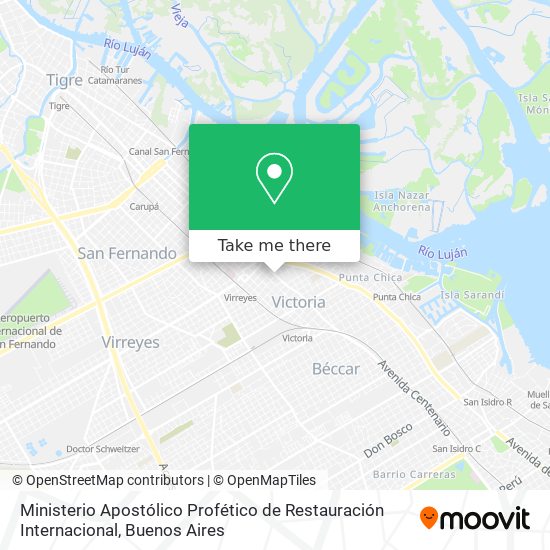 Ministerio Apostólico Profético de Restauración Internacional map