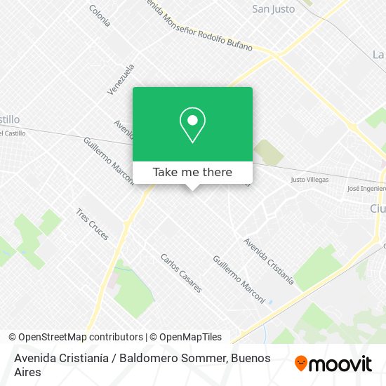 Avenida Cristianía / Baldomero Sommer map