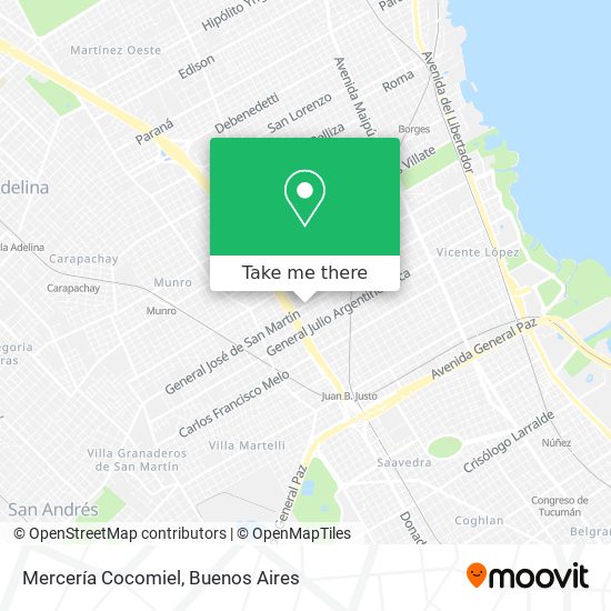 Mercería Cocomiel map