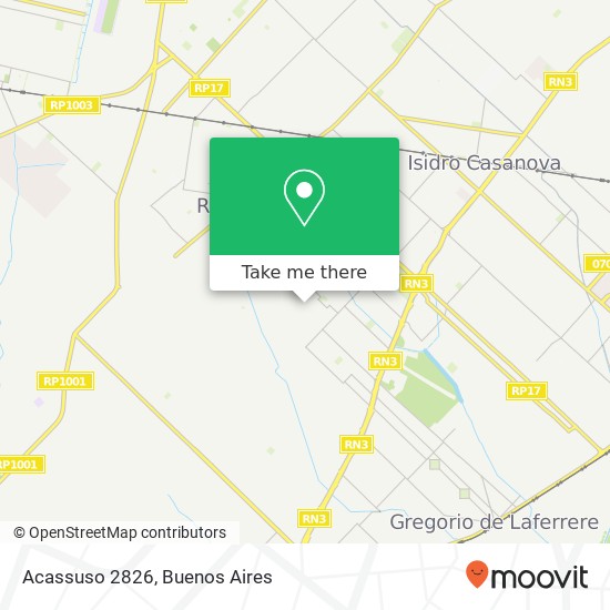 Acassuso 2826 map