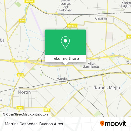Martina Cespedes map