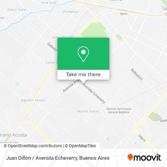 Juan Dillon / Avenida Echeverry map