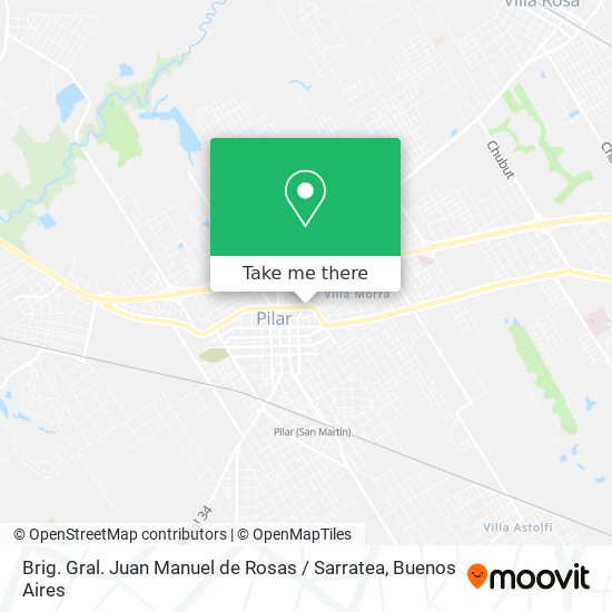 Mapa de Brig. Gral. Juan Manuel de Rosas / Sarratea