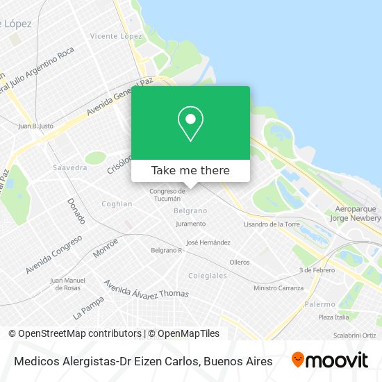 Medicos Alergistas-Dr Eizen Carlos map