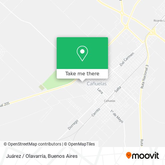 Mapa de Juárez / Olavarría