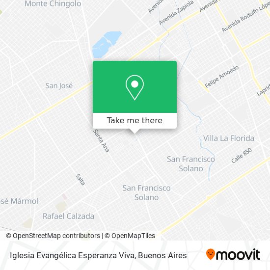 Iglesia Evangélica Esperanza Viva map