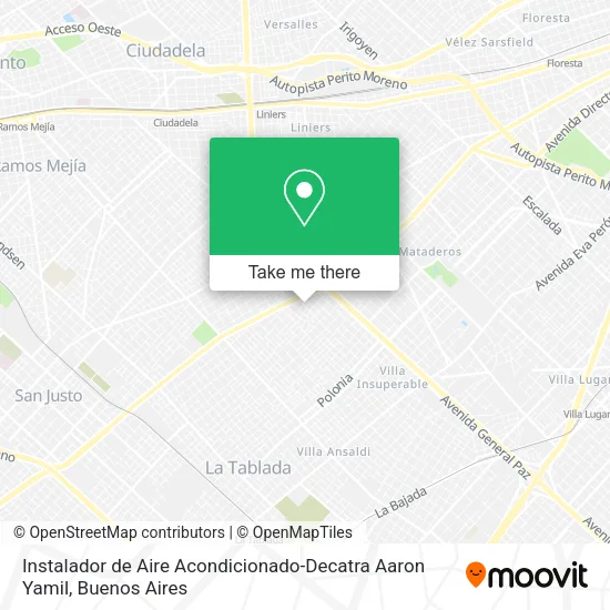 Instalador de Aire Acondicionado-Decatra Aaron Yamil map